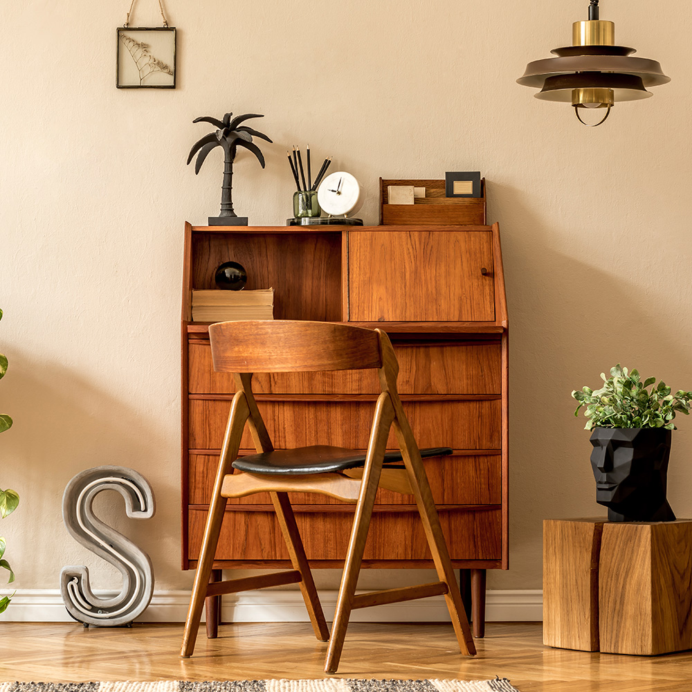 wooden set ruang kerja